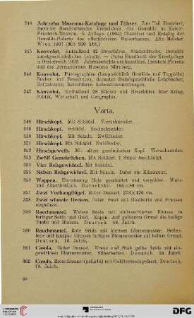 Varia (Nr. 348-376)