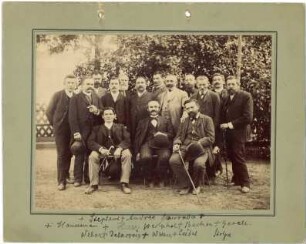 Berlin: Gruppenbild der Vergolder-Innung Berlin 1892