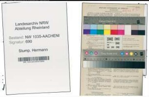 Entnazifizierung Hermann Stump , geb. 07.05.1904 (Schlosser)