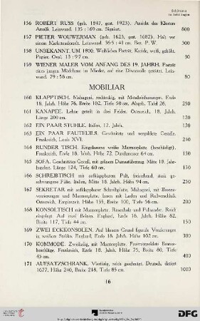 Mobiliar (Nr. 160-199)