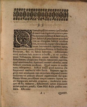 Aliquot Iuris Quaestiones