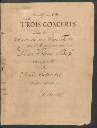 6 Konzerte; cemb, strings