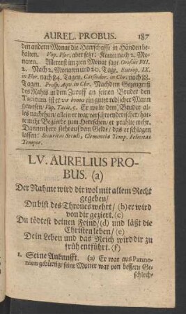 LV. Aurelius Probus. (a)