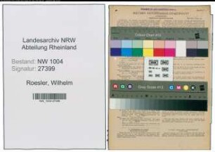 Entnazifizierung Wilhelm Roesler , geb. 17.02.1908 (Arbeiter)