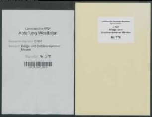 Amt Hausberge - Vogtei Landwehr - Bauerschaft Möllbergen: Unterlagen der Revisionskommission