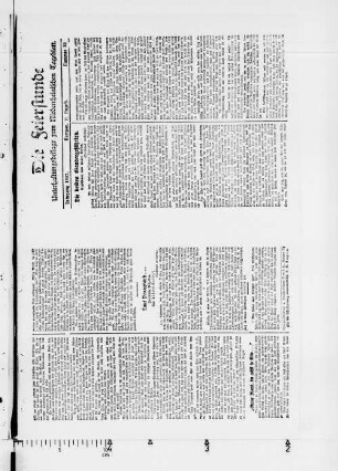 Die Feierstunde. 1924-1933
