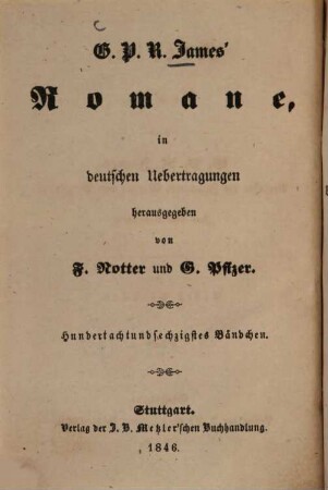 G. P. R. James' Romane, 168. Attila ; 1