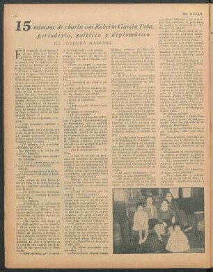 15 minutos de charla con Roberto García Peña, periodista, político y diplomático