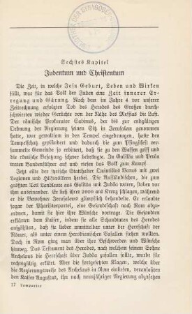 Sechstes Kapitel Judentum und Christentum