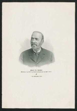 Prof. Ch. Schefer, Präsident des XI. Orientalisten-Congresses zu Paris 1897