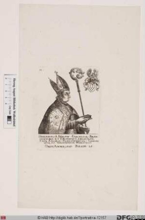 Bildnis Dietrich (von Bülow), 1490-1523 Bischof von Lebus