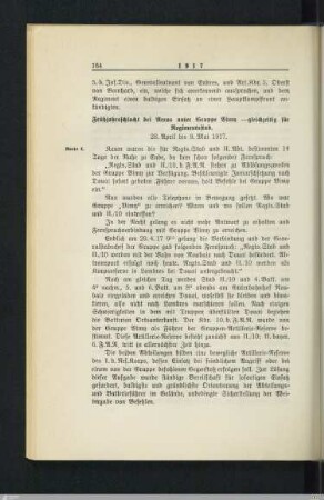 Frühjahrsschlacht bei Arras unter Gruppe Vimy - gleichzeitig für Regimentsstab
