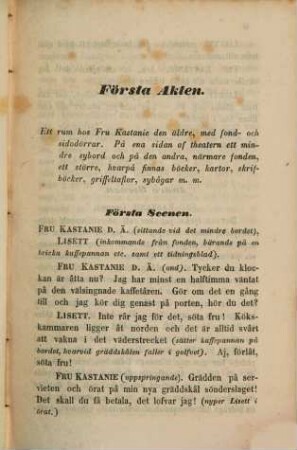 Theaterstycken, 1. Magister Bläckstadius : eller giftermåls-Annonsen ; Lustspel i två akter med sång ; uppfördes för första gången å Kongl. Djurgårds-Theatern den 6 September 1844