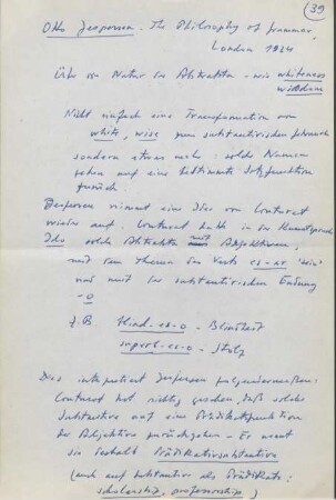39-40, Otto Jespersen
