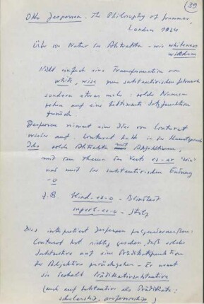 39-40, Otto Jespersen