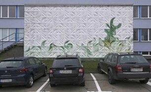Formsteinwand EDV-Informationszentrum des VEB Kombinats Fortschritt Landmaschinen