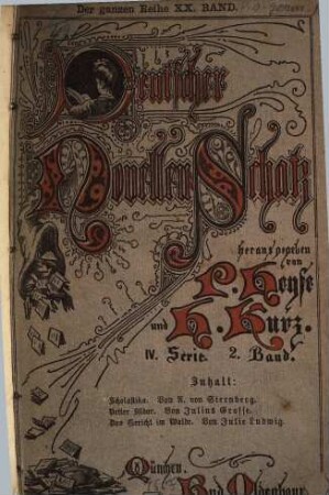 Deutscher Novellenschatz, 20 = 4. Serie, Bd. 2