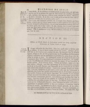 Cause du soulevement de 1729. - Négociation pour la paix.