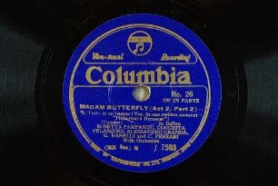 Madam Butterfly (act 2, part 2) : Si. Tutto in un istante (Yes. On one sudden moment - "Pinkerton's remorse") / (Puccini)