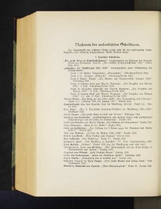 Nachweis des wesentlichsten Schrifttums.