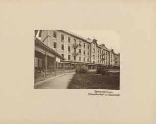 Krankenbau und Liegehalle der Heilstätte Friedrichsheim in Nordrach-Kolonie