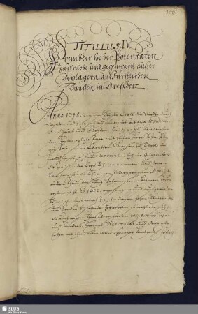 4. Titulus. Frembder hoher Potentaten Zusprüche und gegenwarth, außer Beylagern und Fürstlichen Tauffen in Dreßden.