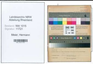 Entnazifizierung Hermann Meier , geb. 13.12.1896 (Ladeschaffner)
