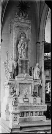 Salem Münster - Klosterkirche Maria Himmelfahrt Nördliches Seitenschiff, Westseite Laurentius-Altar von Johann Georg Dirr und Johann Georg Wieland 1766/93