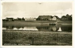 Nünchritz. Gasthof und Turnhalle