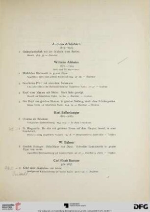 Handzeichnungen (Nr. 1-204)