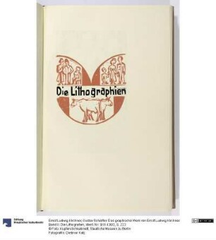 Gustav Schiefler. Das graphische Werk von Ernst Ludwig Kirchner. Band II. Die Lithografien