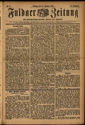 Ausgabe vom Montag, den 17. Februar 1896.