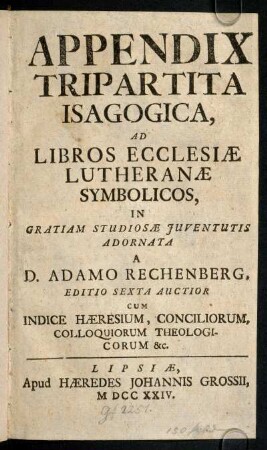 1r-314, Appendix Tripartita Isagogica