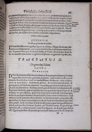 Tractatus II. De generibus Salium.