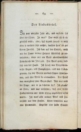 Der Liebesbrief.