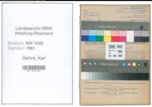 Entnazifizierung Karl Oelrich , geb. 09.10.1905 (Kaufmaennischer Angestellter)