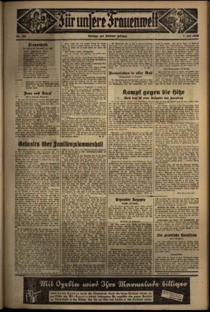 Zweite Ausgabe vom Dienstag, den 07. Juli 1936.