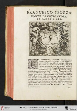 Francesco Sforza Conte di Cotignvola, et Santa Fiore