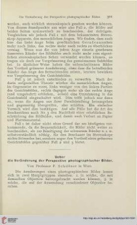 15: Ueber die Veränderung der Perspective photographischer Bilder