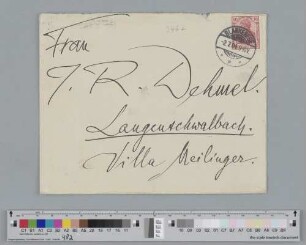 Briefumschlag an Ida Dehmel