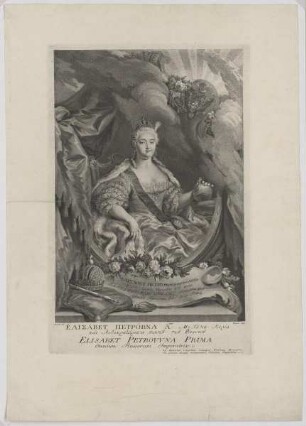 Bildnis der Elisabeth Petrowna I., Zarin von Russland