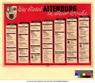 Originaltitel: Was bietet Altenburg in dieser Woche 10. Juli bis 16. Juli 1950