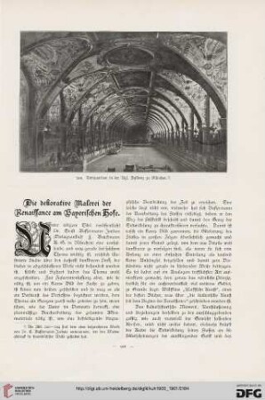 Die dekorative Malerei der Renaissance am bayerischen Hofe