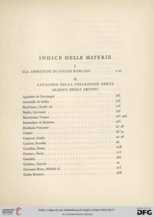 Indice delle materie