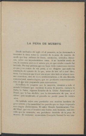 La pena de muerte