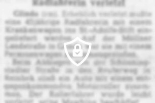 Radfahrerin verletzt