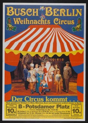 Circus Busch Berlin - Weihnachts Circus, Berlin, ohne Jahr