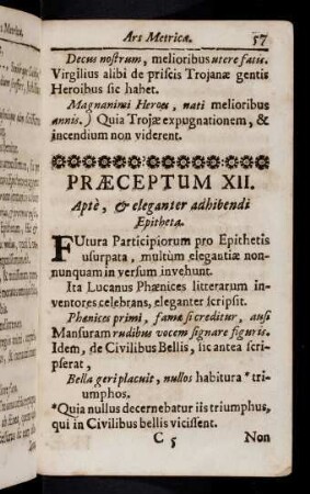 57-65, Praeceptum XII - XIV