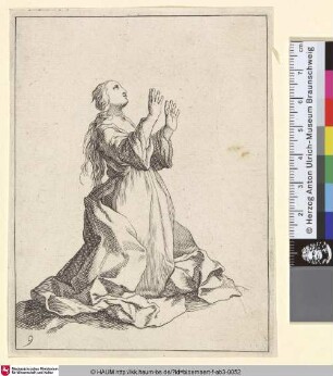[A kneeling Woman in Adoration (The Magdalen); Knieende Frau in Anbetung (Maria Magdalena)]