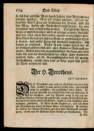 Der H. Dorotheus